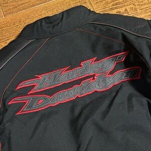 Harley-Davidson Black Jacket with Red Detailing